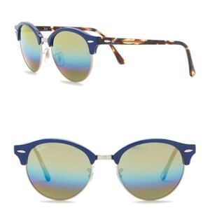 NEW: Ray-Ban 51mm Icons Clubround Phantos Sunglasses in Blue